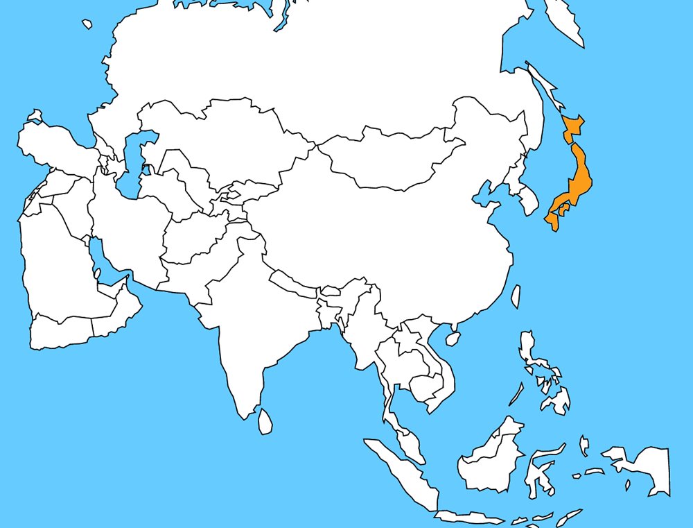 japonsko mapa Fotogaléria   mapa asia japonsko | interez.sk japonsko mapa