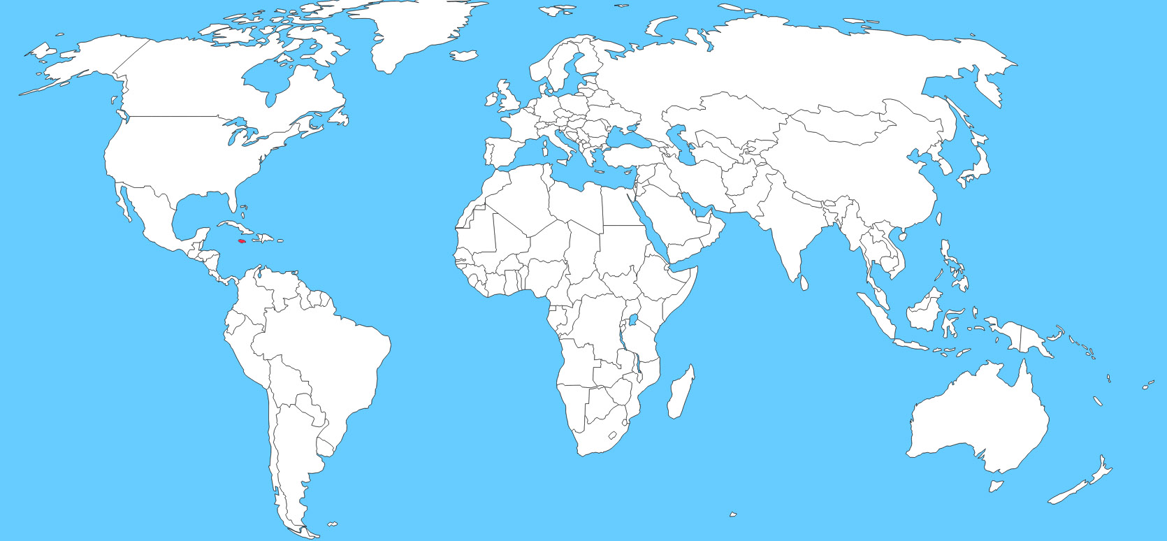 Ktorá krajina je vyznačená na mape?