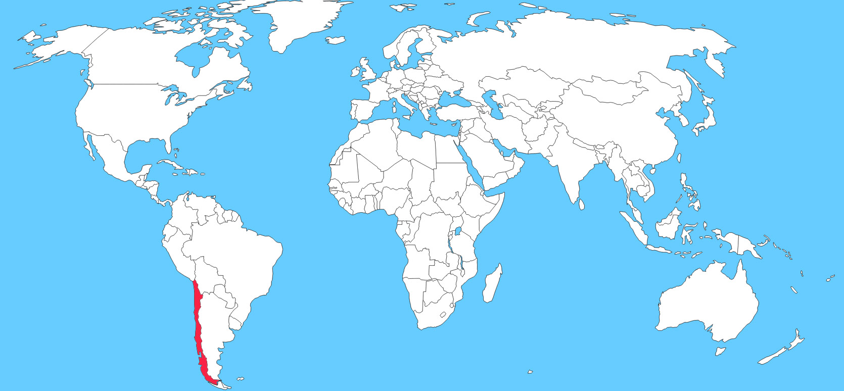 Ktorá krajina je vyznačená na mape?