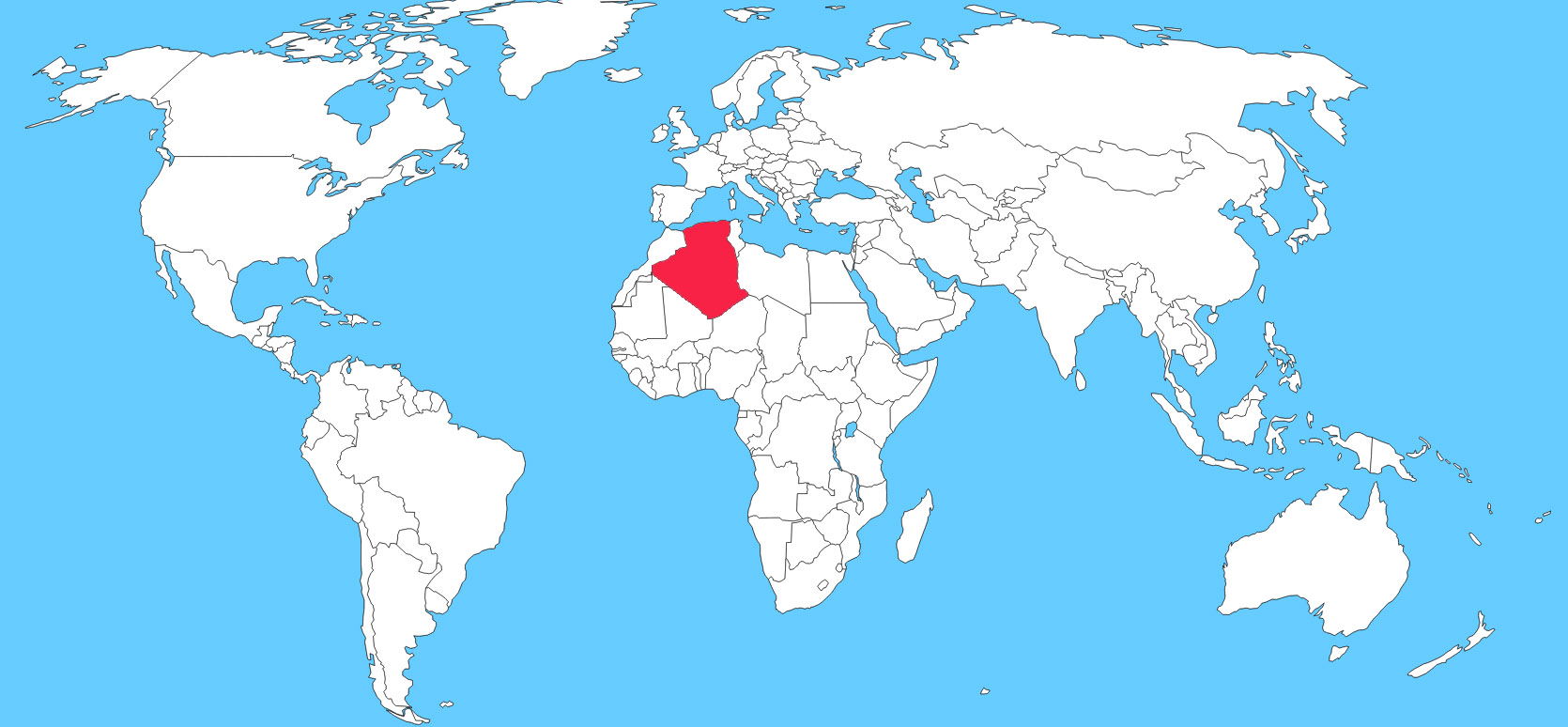 Ktorá krajina je vyznačená na mape?