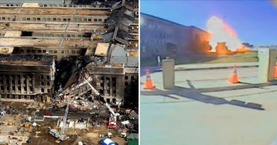 PEnatgon po zásahu lietadla z dňa 11. septembra 2001