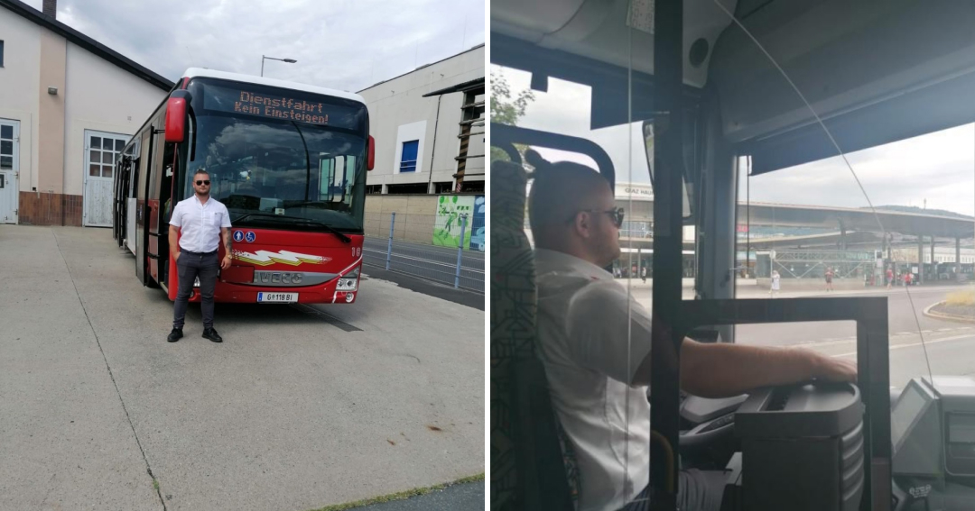 Viliam works as a bus driver in Austria: Salary is up to three times here, but in Slovakia people are much nicer thumbnail
