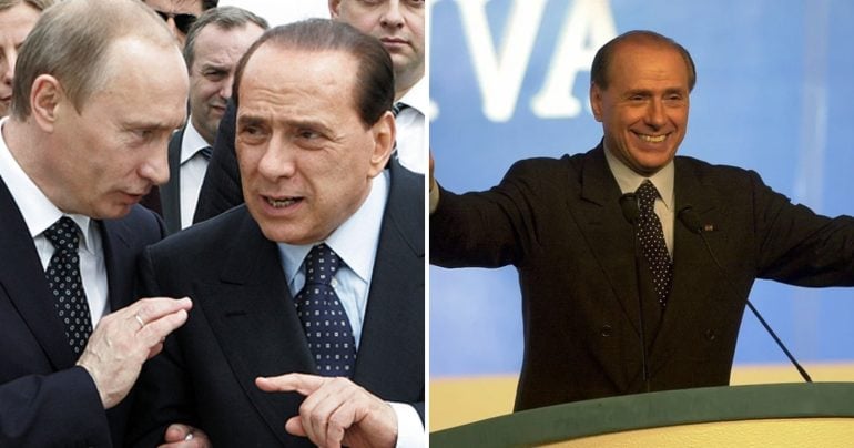 Silvio Berlusconi a Vladimir Putin