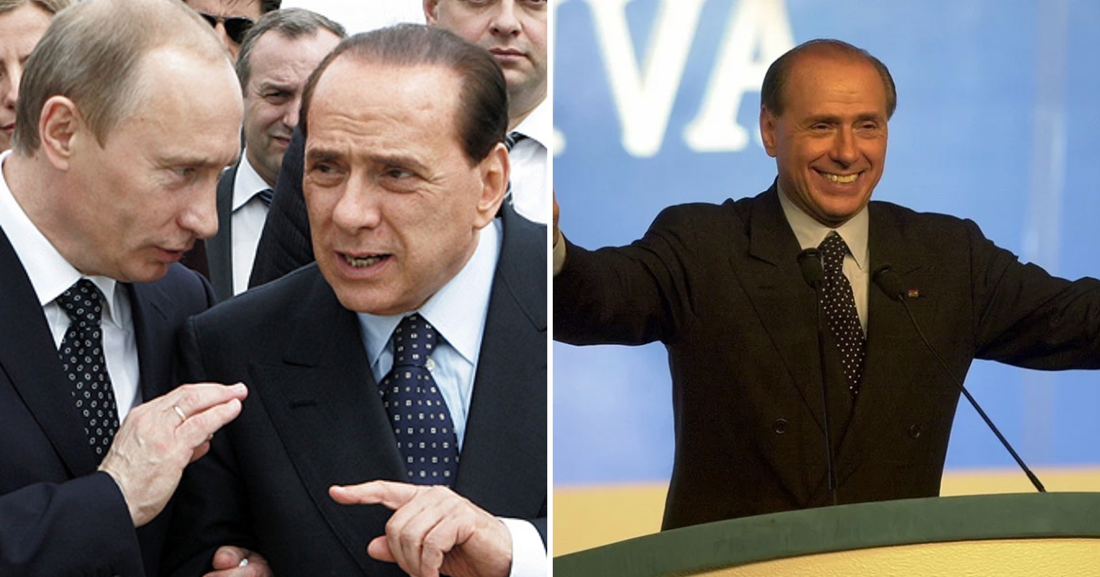 Silvio Berlusconi a Vladimir Putin