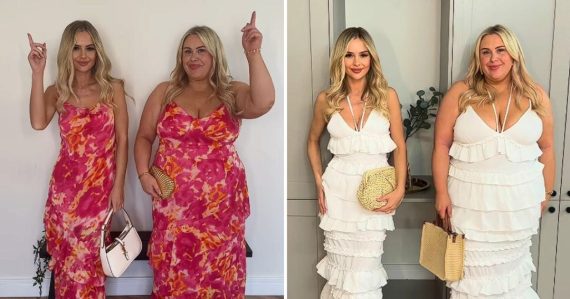 Jedna má veľkosť XS, druhá XXL. Kamarátky ukazujú, ako vyzerajú rovnaké outfity na rozličných typoch postavy