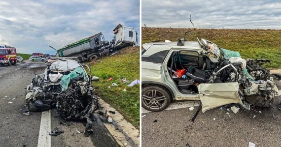Vážná dopravná nehoda: Na východe sa zrazilo nákladné a osobné auto. Na mieste zasahuje aj vrtuľník