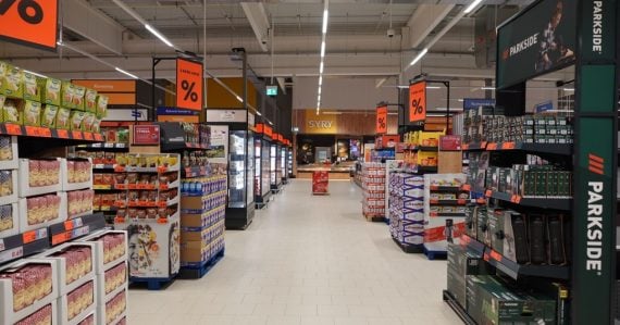 Interiér predajne Kaufland