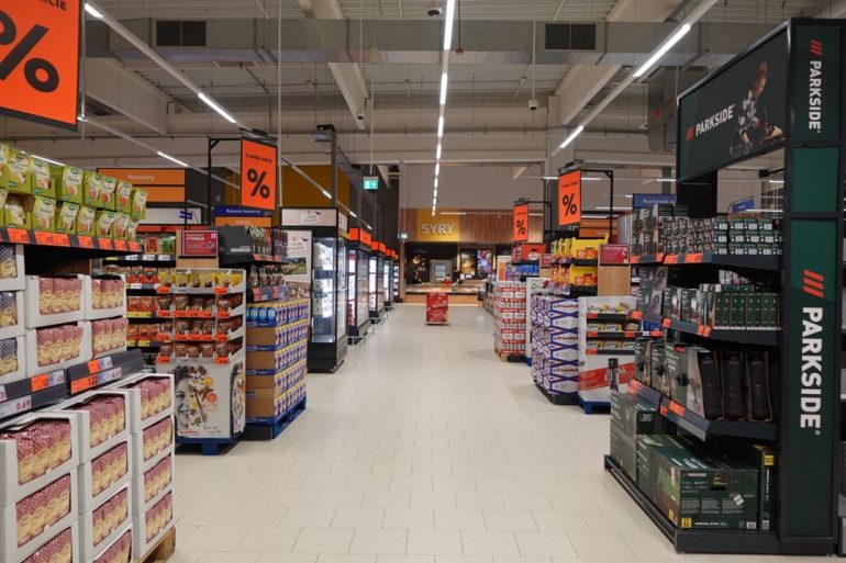 Interiér predajne Kaufland
