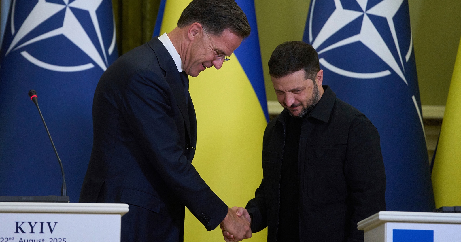 Zelenskyj a Rutte