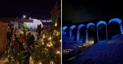 Videli sme najkrajšie vianočné trhy u nás: Cítili sme sa ako v rozprávke, viadukt sa rozsvietil prvýkrát za 90 rokov