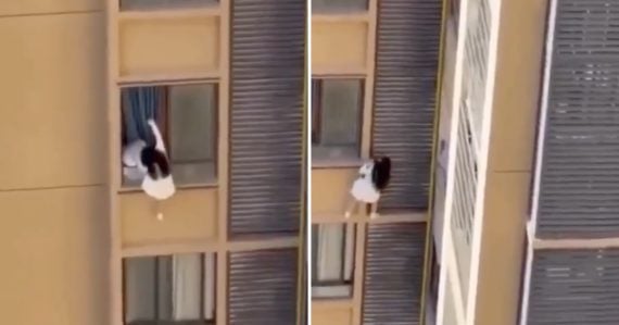 Riskantný únik po fasáde na 10. poschodí: Žena sa snažila uniknúť pred manželkou milenca, incident sa stal virálnym