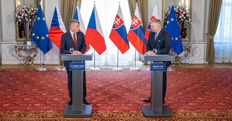 Robert Fico s Andrejom Babišom.