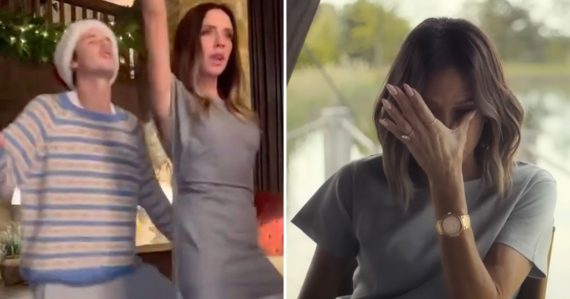 Vtipné videá bavia internet: Syn Victorie Beckham tvrdí, že s ním mama nevhodne tancovala na jeho vlastnej svadbe