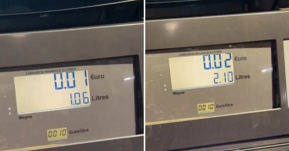 chyba na čerpacej stanici