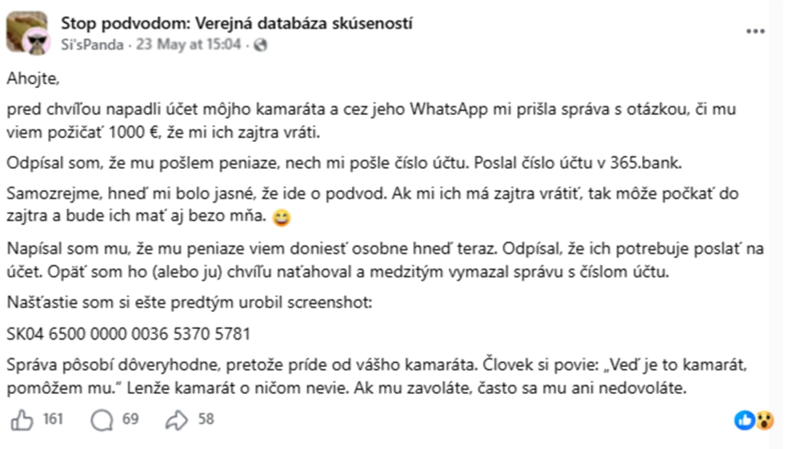 whatsapp podvod