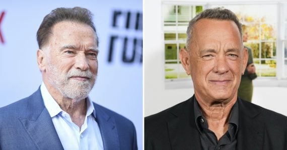Arnold Schwarzenegger a Tom Hanks