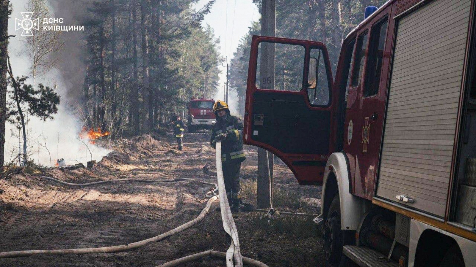 Hasiči v černobyľskej oblasti