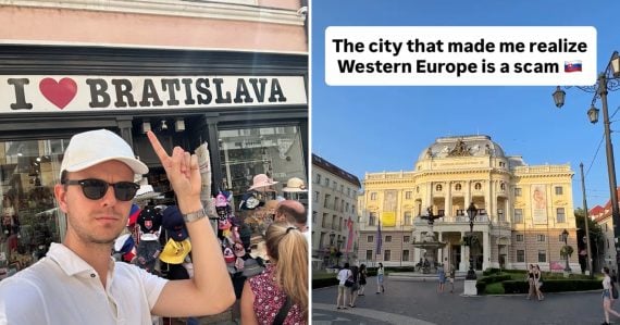 Cestovateľ Luke v Bratislave