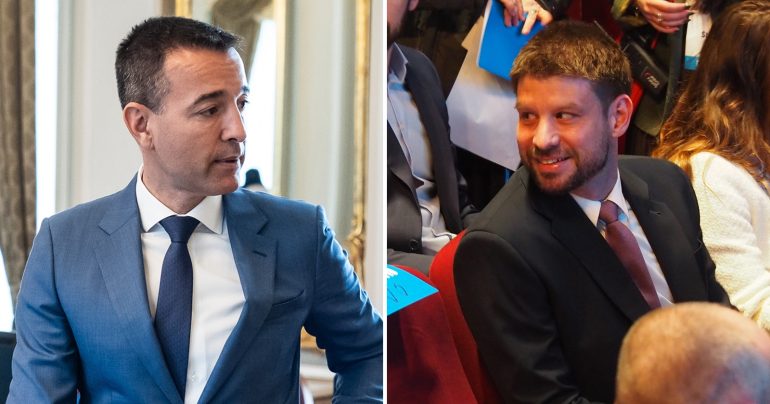 Minister Tomáš Drucker a Michal Šimečka