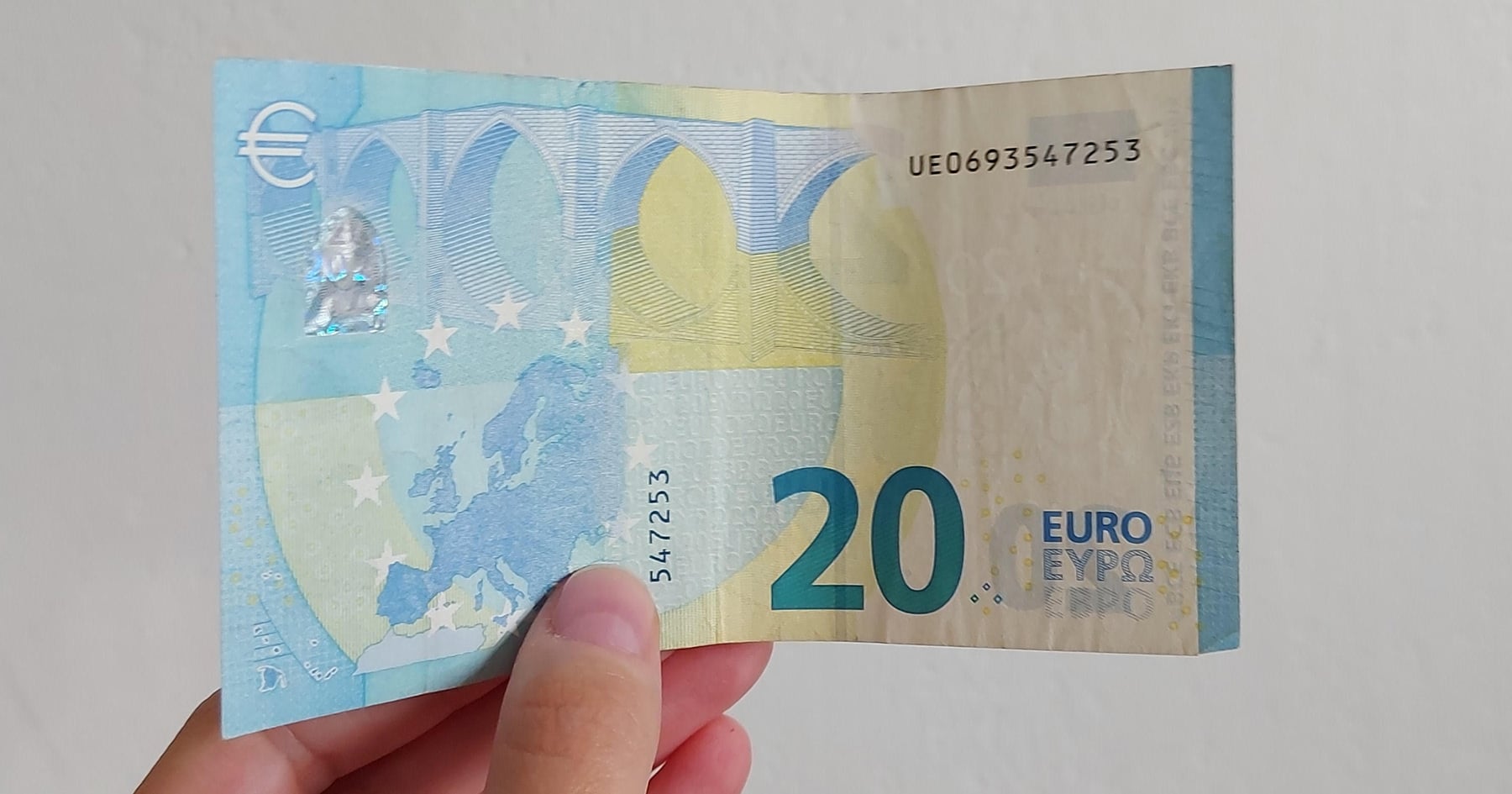 20-eurová bankovka