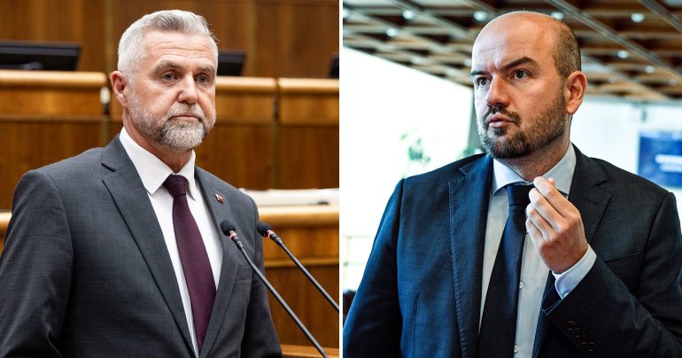 Tibor Gašpar a Martin Dubéci v Národnej rade