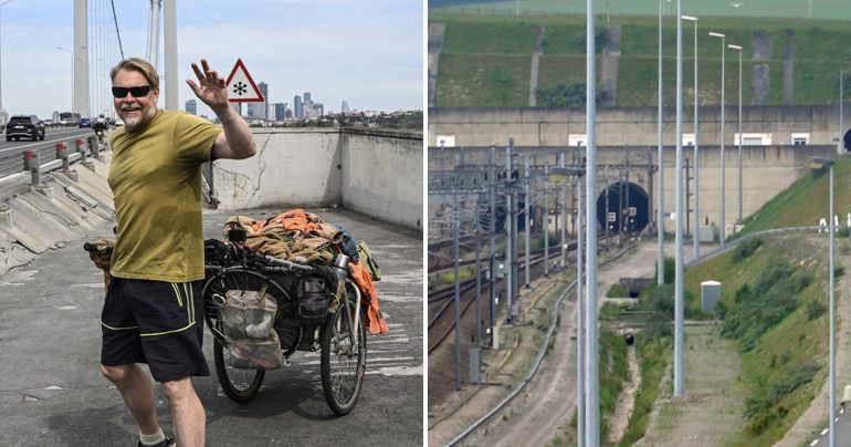Karl Bushby a Lamanšský tunel.