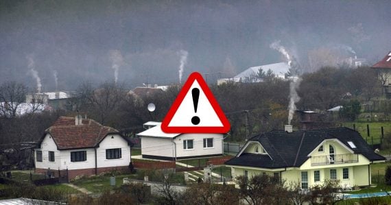 Pohľad na domy s komínmi