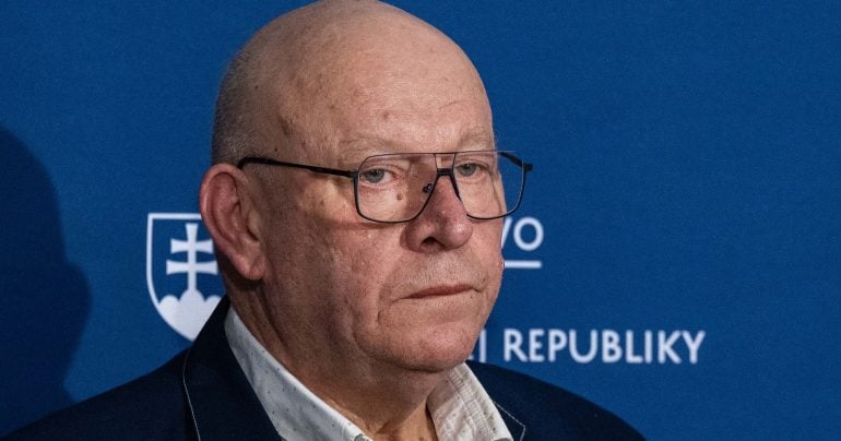 Predseda dozornej rady Fondu na podporu umenia (FPU) Matúš Oľha počas tlačovej konferencie