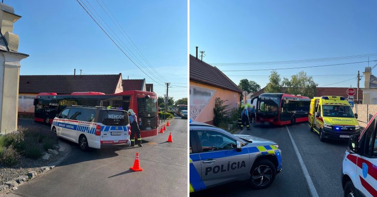 Polícia zasahuje na mieste nehody