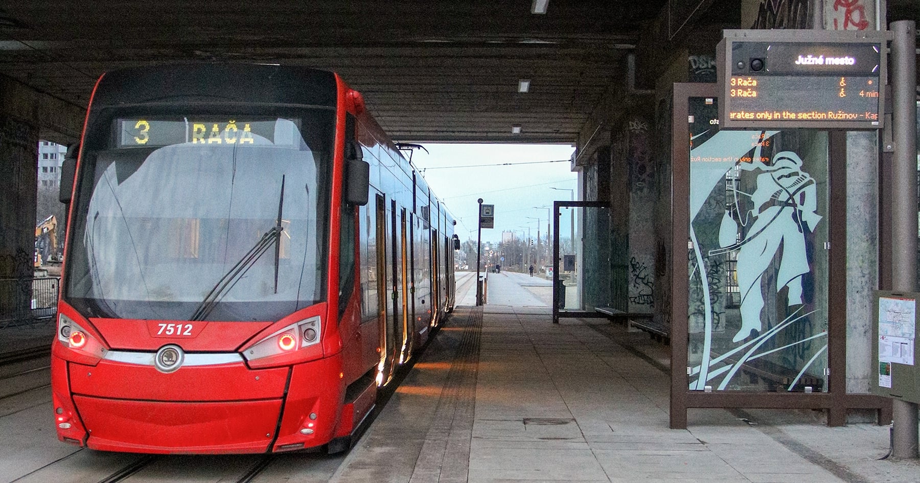 Električka v Petržalke