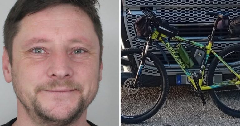 policajné pátranie po cyklistovi