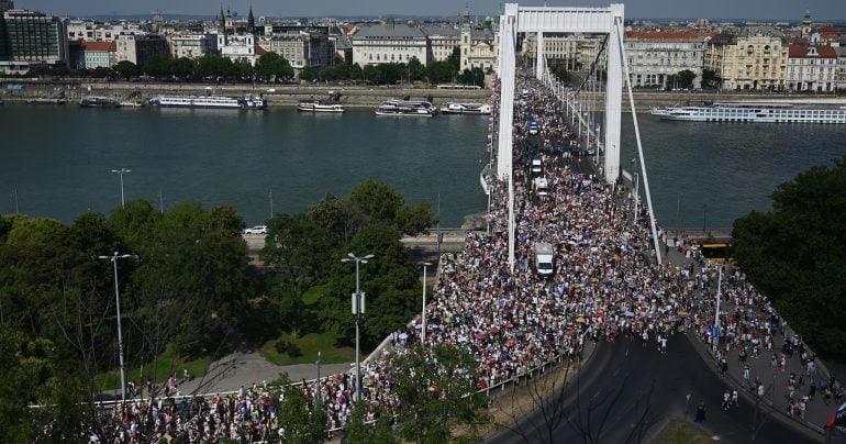Pochod Pride v Budapešti