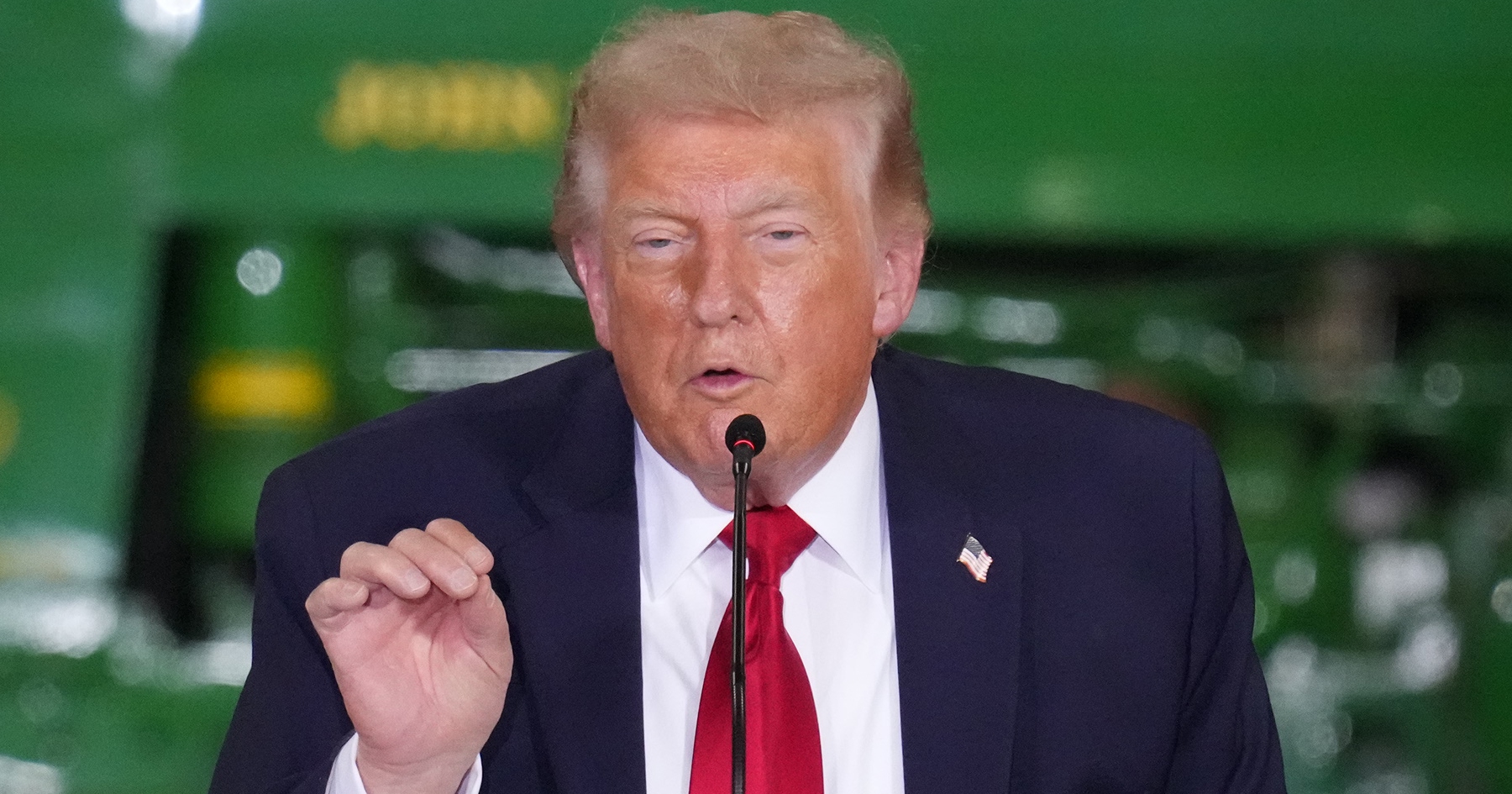 Donald Trump počas príhovoru