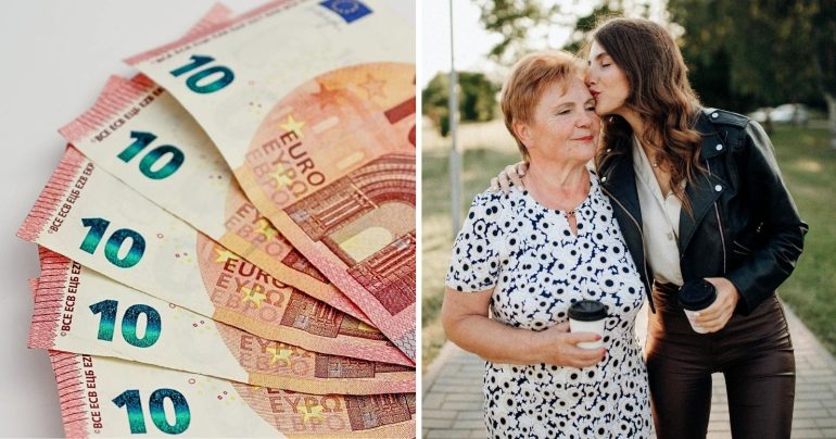 Peniaze a mama s dcérou.