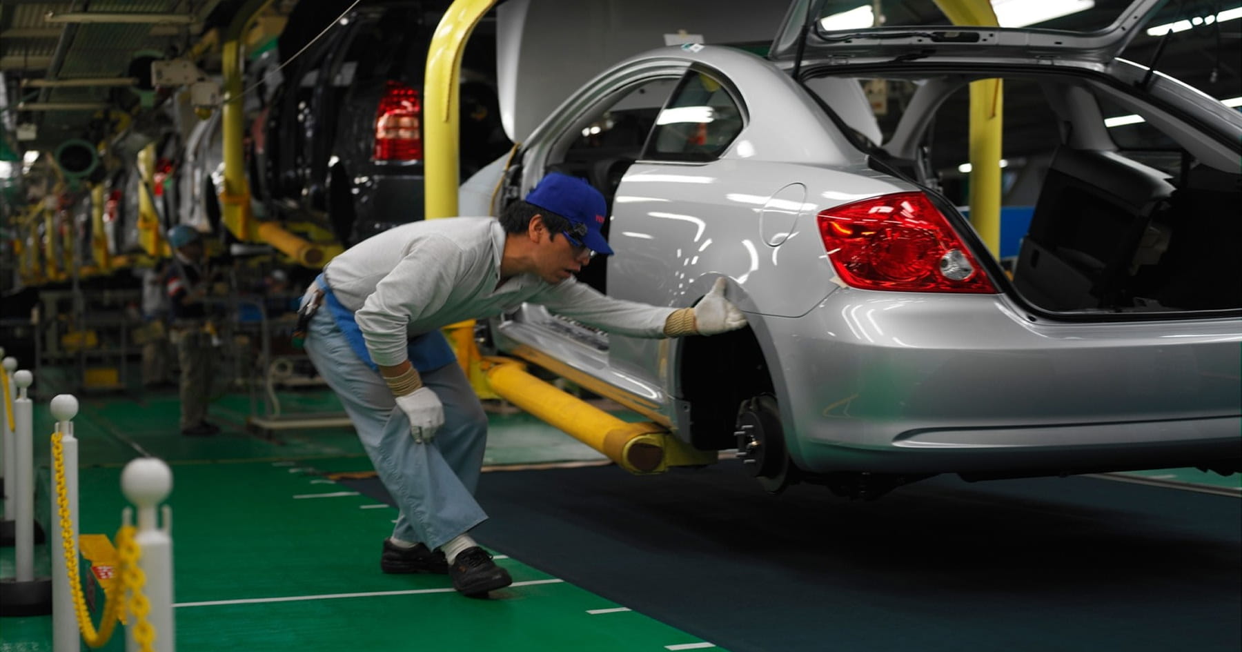 Výroba v továrni automobilky Toyota