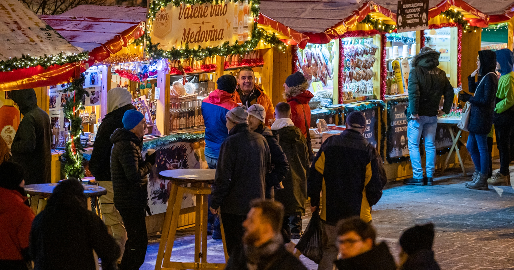 Vianočné trhy na Hlavnej ulici v Prešove