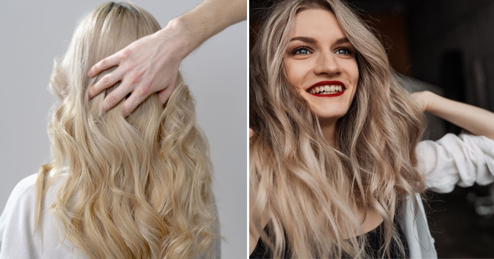 Blondína s vlnitými vlasmi