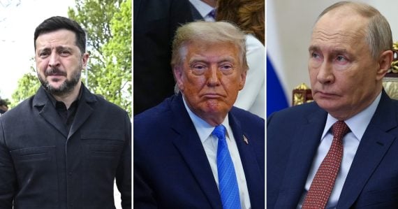 Zelenskyj, Trump, Putin