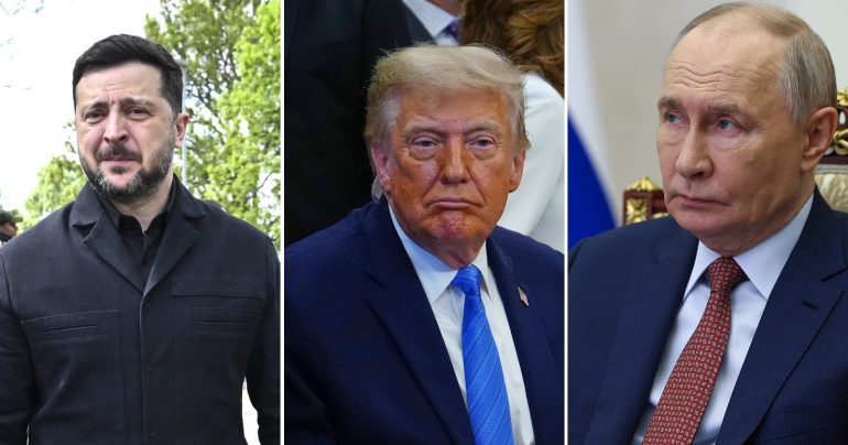Zelenskyj, Trump, Putin