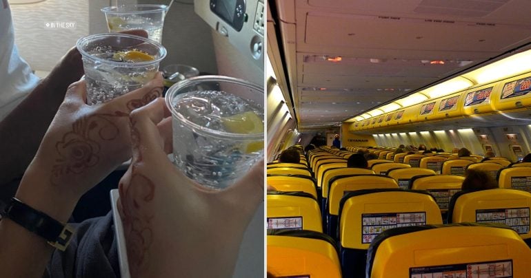 Alkohol na palube a paluba Ryanair