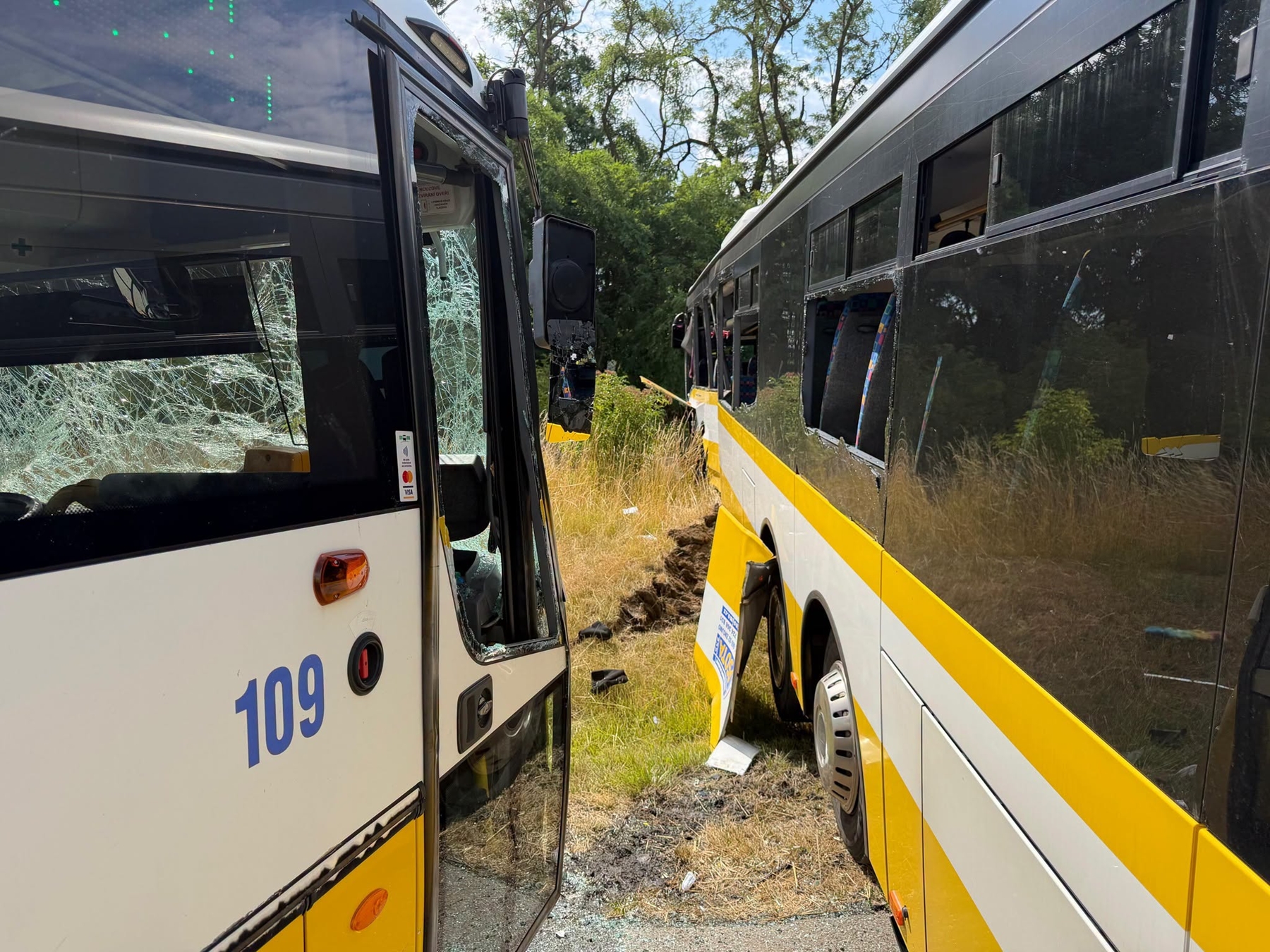 Zrážka autobusov v Česku