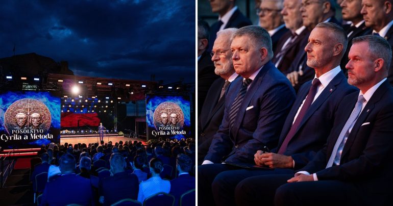 Národné oslavy príchodu Cyrila a Metoda na naše územie, ktoré sa konali na hrade Devín