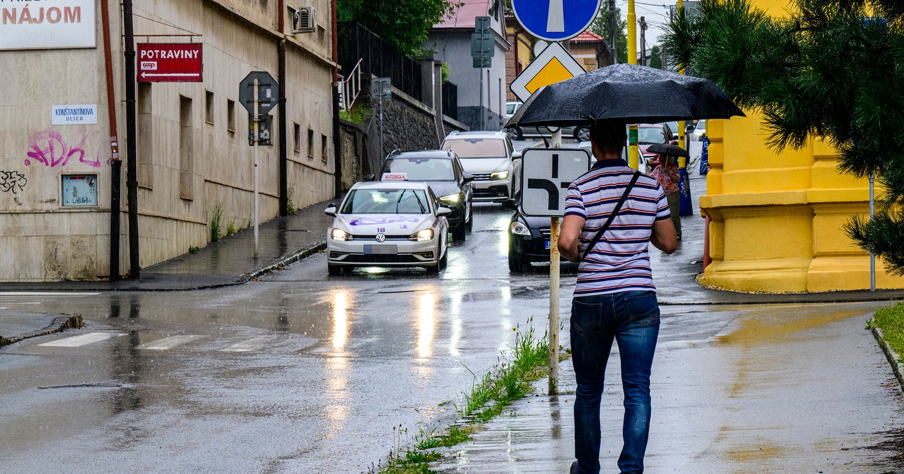 Daždivé počasie v Prešove