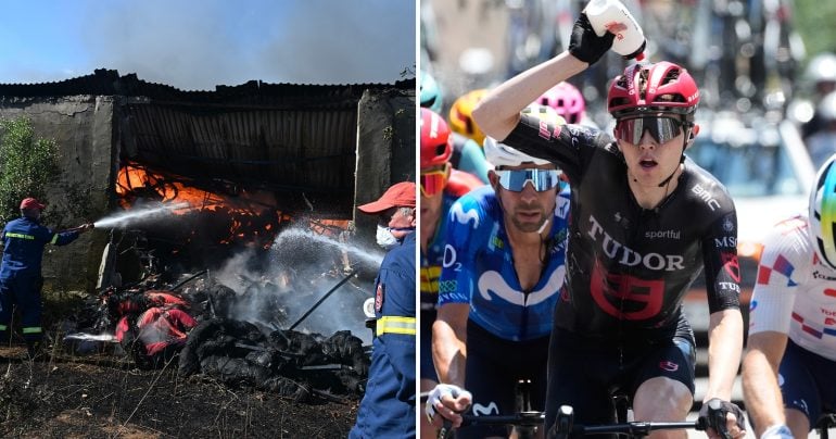 Požiar a Tour de France