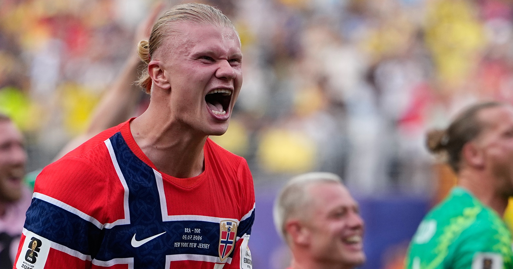 Záber na futbalistu Erlinga Haalanda