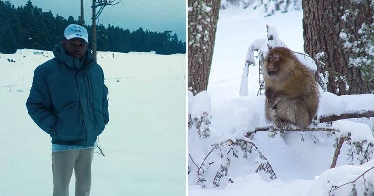 Muž navštívil Ifrane v Afrike