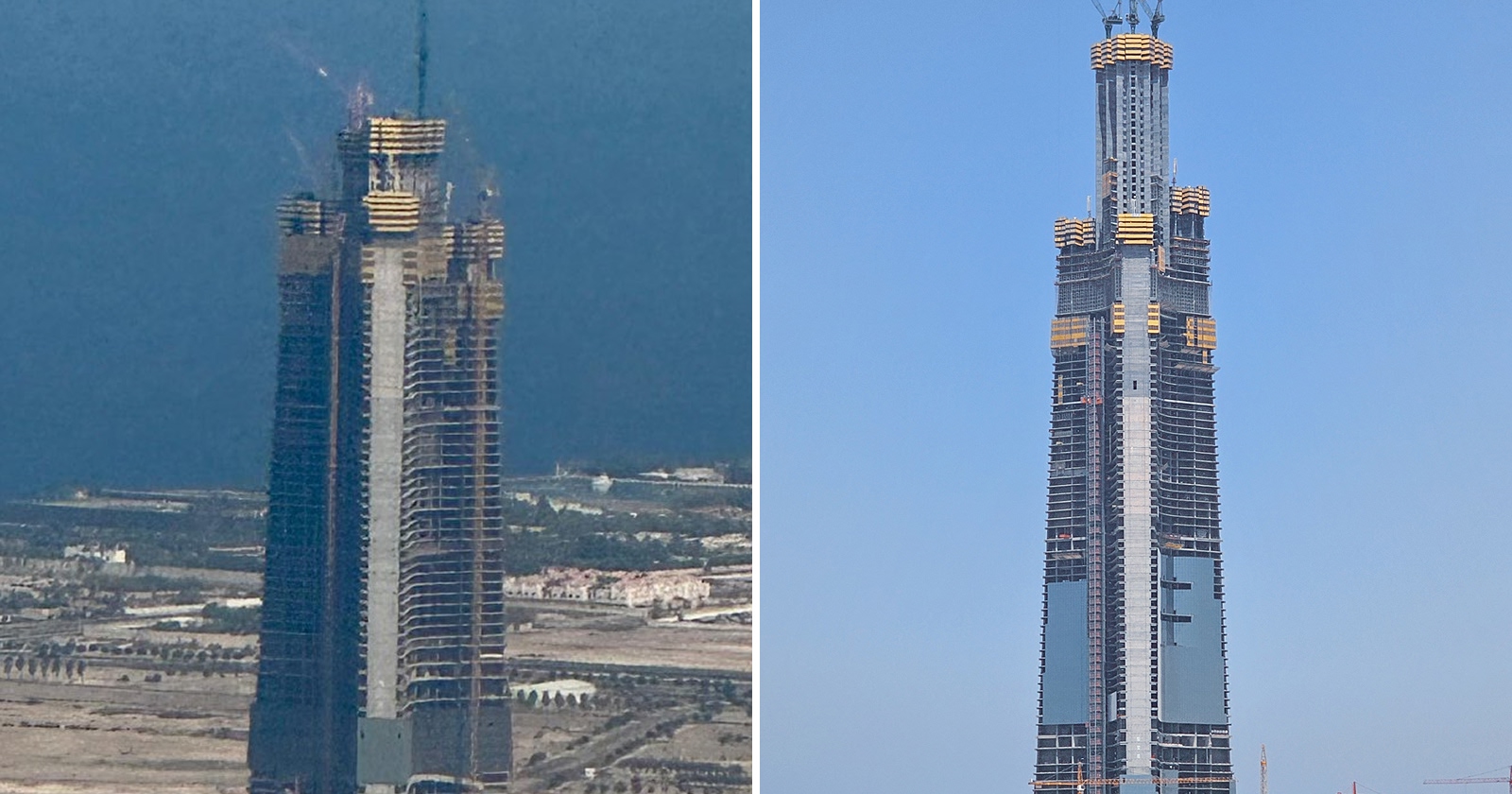 Jeddah Tower v roku 2025 a v roku 2026