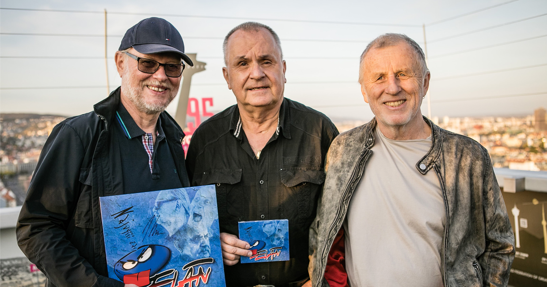 Členovia skupiny Elán Vašo Patejdl, Jožo Ráž a Ján Baláž