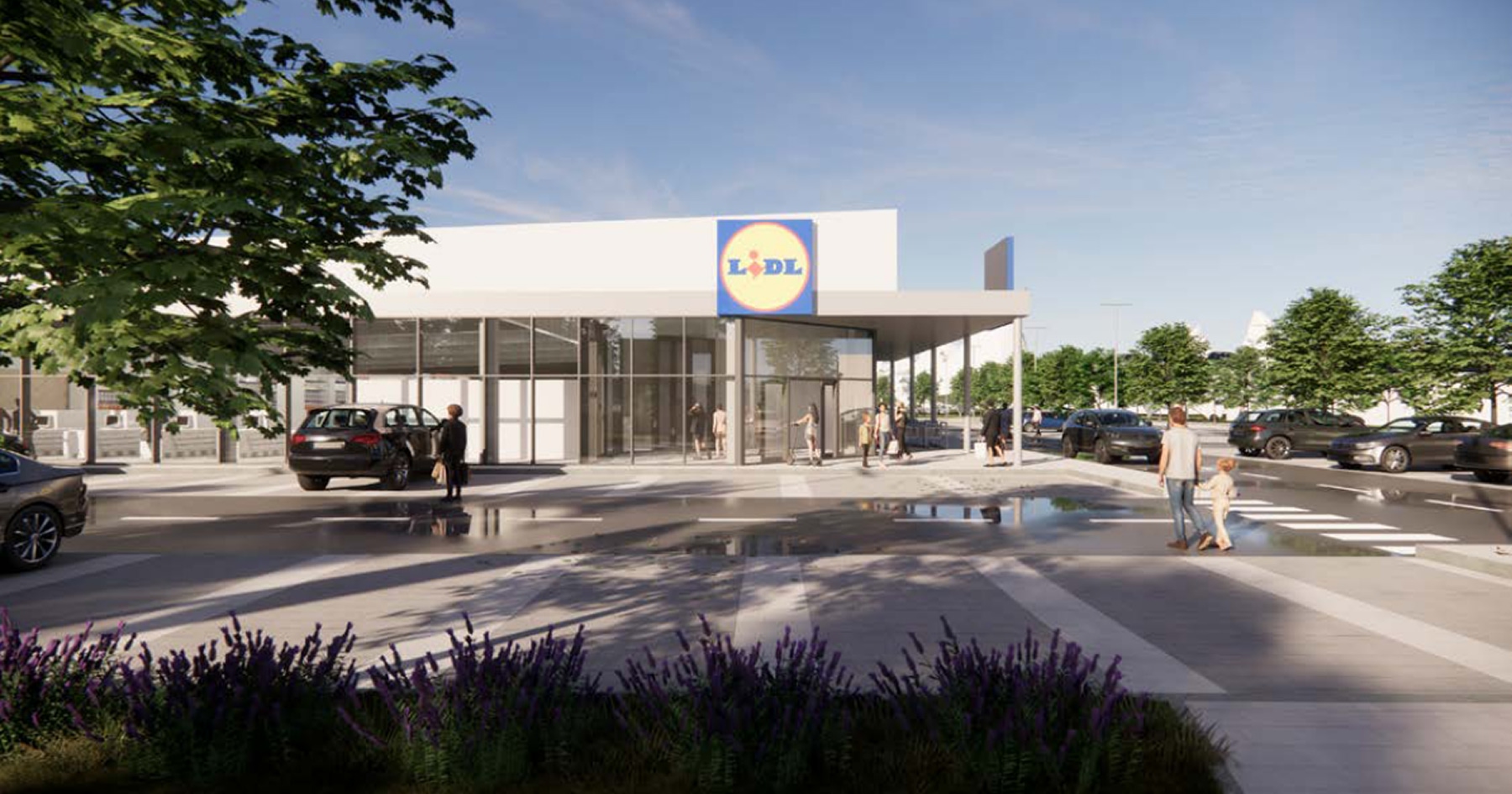 Vizualizácia predajne Lidl v Sládkovičove