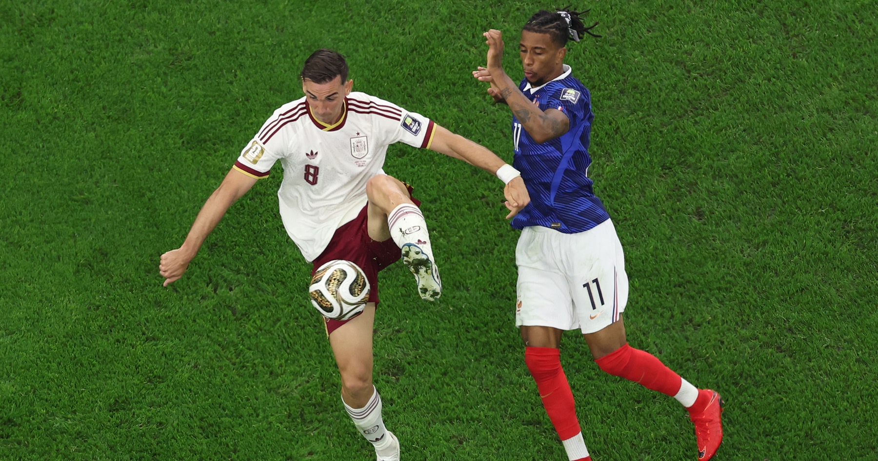 Zápas medzi Španielskom a Francúzskom